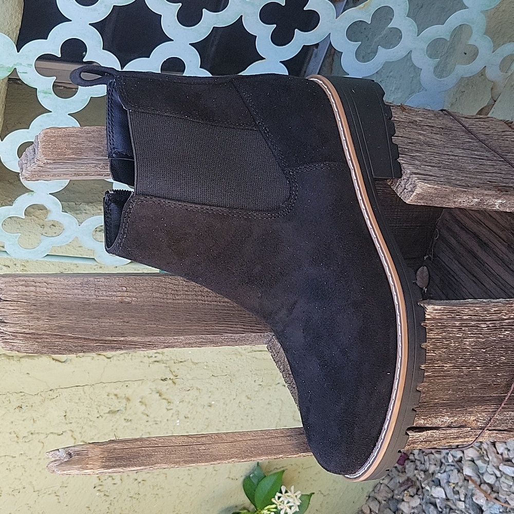 Kensie Womens Black Ankle Boots Size 8.5 - Picture 6 of 10